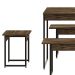 Conjunto de Mesa de Jantar com 2 Bancos e 2 Banquetas Studio Carvalho Dark e Preto