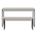 Conjunto de Mesa de Jantar com Banco Studio Branco Chess e Preto
