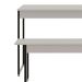 Conjunto de Mesa de Jantar com Banco Studio Branco Chess e Preto