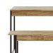 Conjunto de Mesa de Jantar com Banco Studio Carvalho e Preto