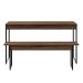 Conjunto de Mesa de Jantar com Banco Studio Nogal e Preto