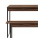 Conjunto de Mesa de Jantar com Banco Studio Nogal e Preto