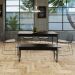 Conjunto de Mesa de Jantar com Banco Studio Preto
