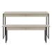 Conjunto de Mesa de Jantar com Banco Studio Snow e Preto