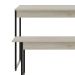 Conjunto de Mesa de Jantar com Banco Studio Snow e Preto