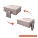 Conjunto para Banheiro Bancada com Cuba L42 Abaulada e Prateleira City 605 Carvalho