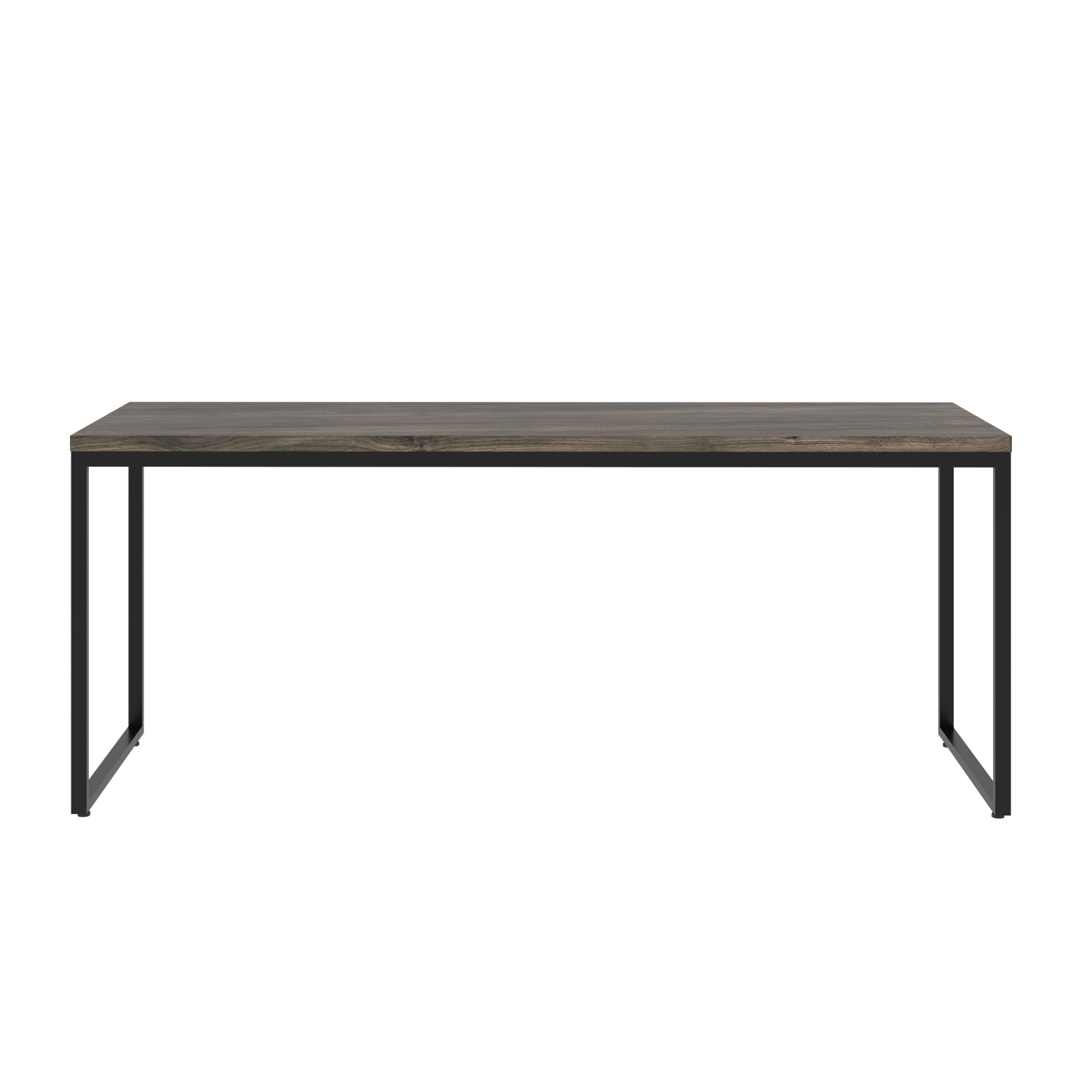 Escrivaninha Studio Carvalho Dark e Preta 180 cm