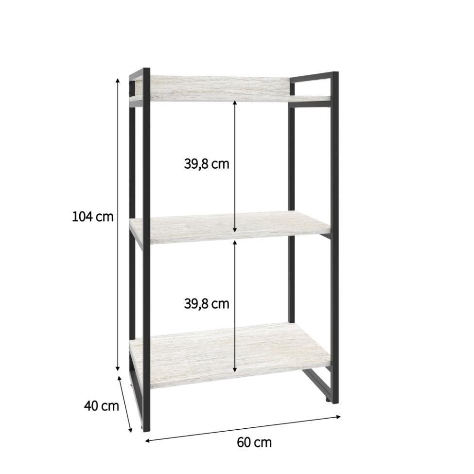 Estante Kuadra I Bege 60 cm