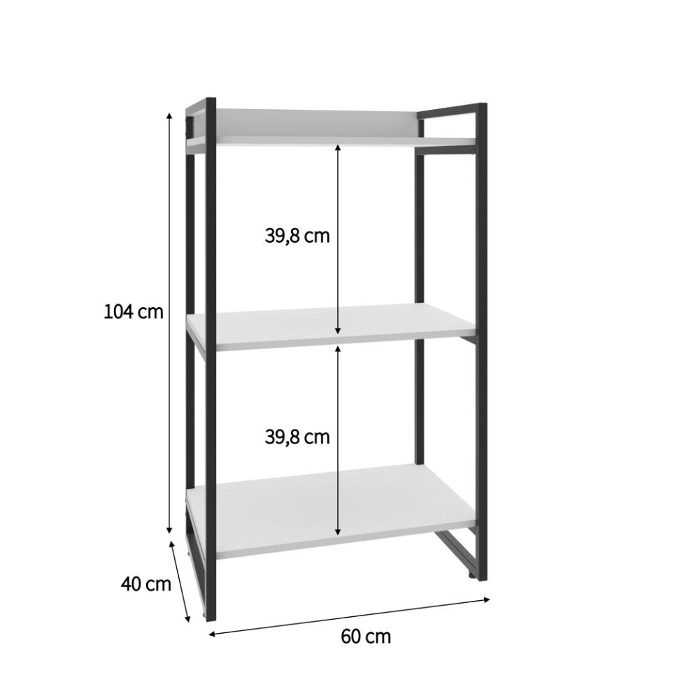 Estante Kuadra I Branca 60 cm