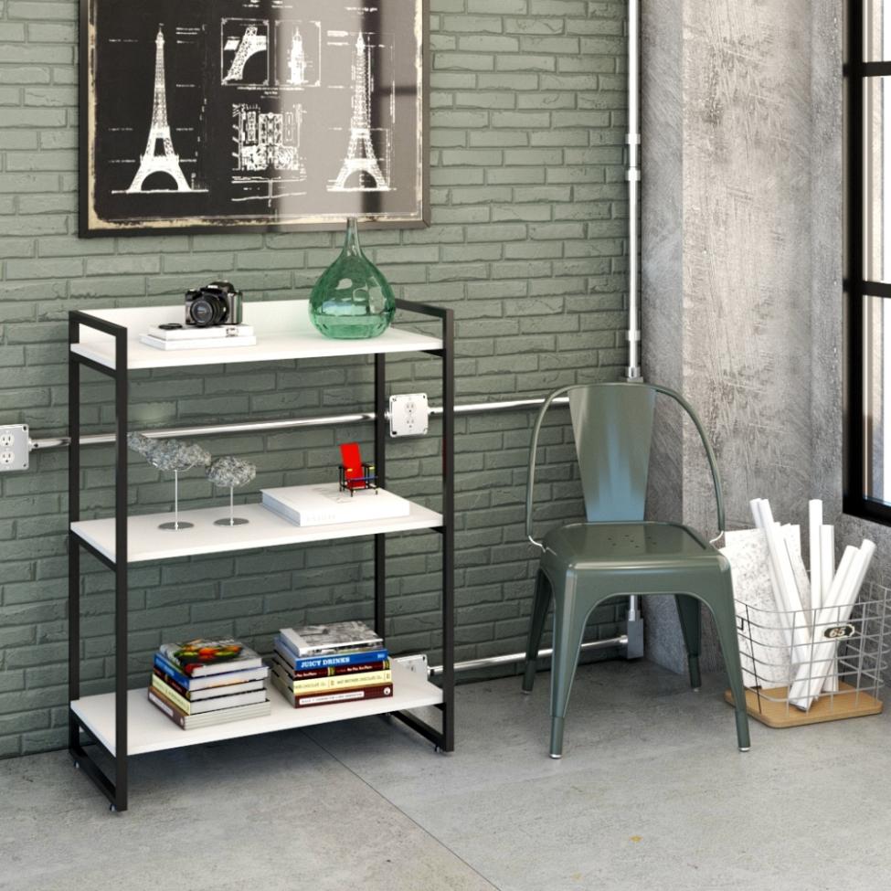 Estante Kuadra I Branca 80 cm