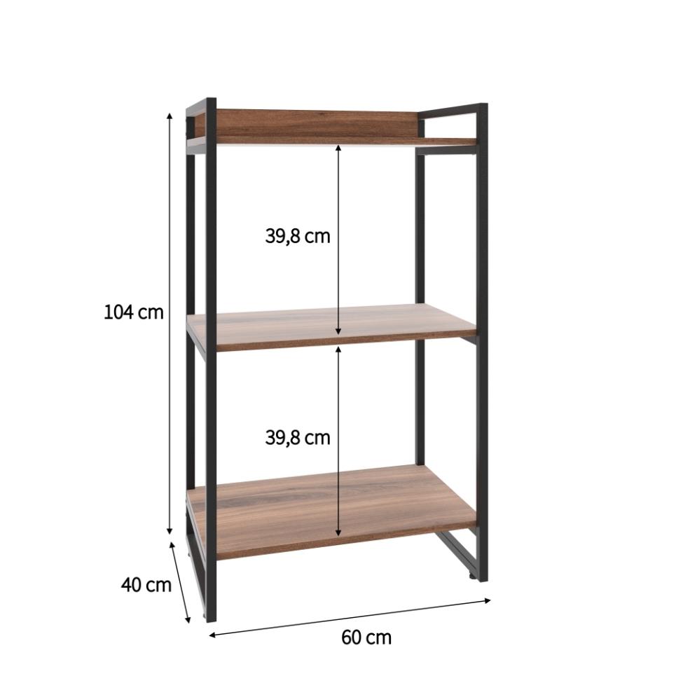 Estante Kuadra I Nogal 60 cm