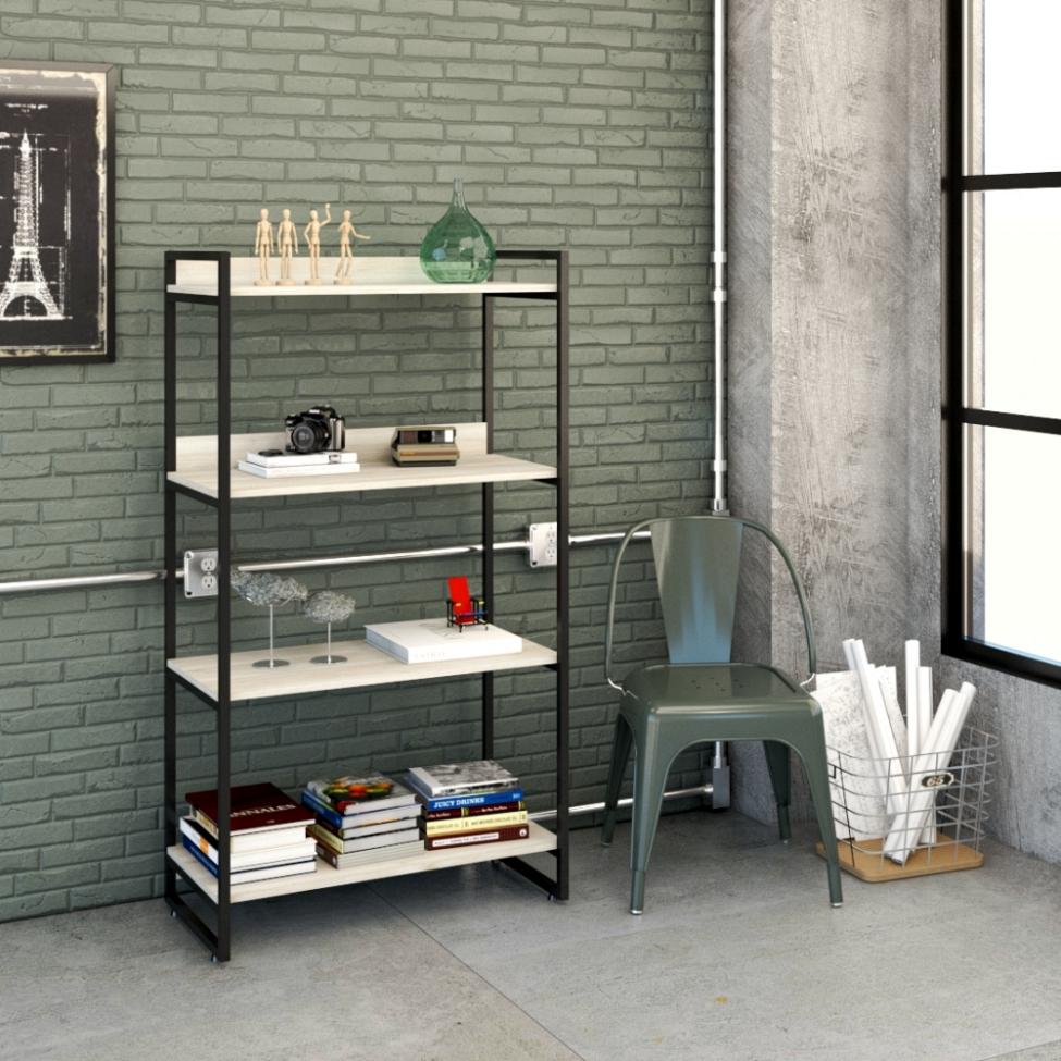 Estante Kuadra II Bege 80 cm