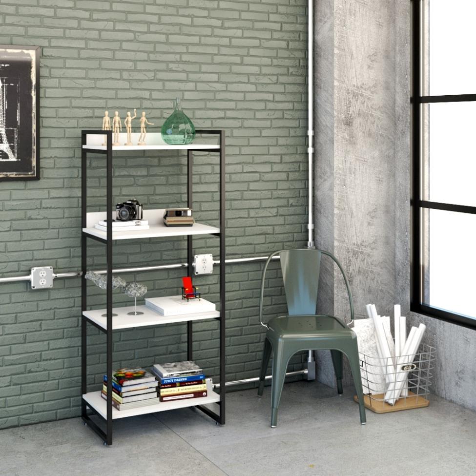 Estante Kuadra II Branca 60 cm