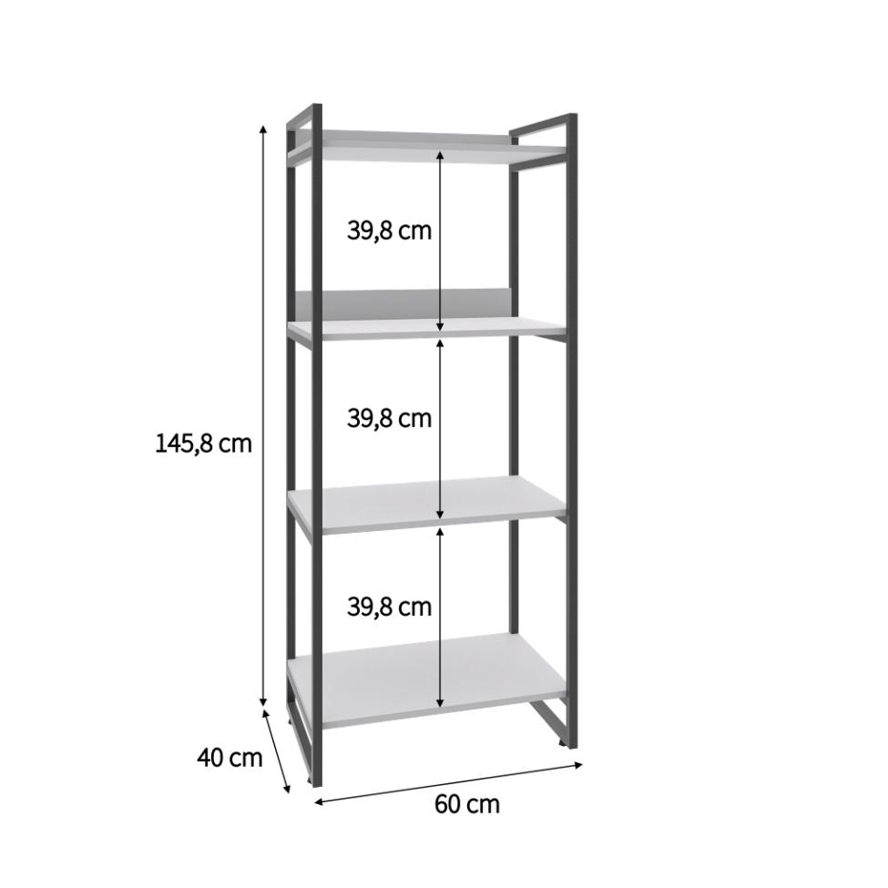 Estante Kuadra II Branca 60 cm
