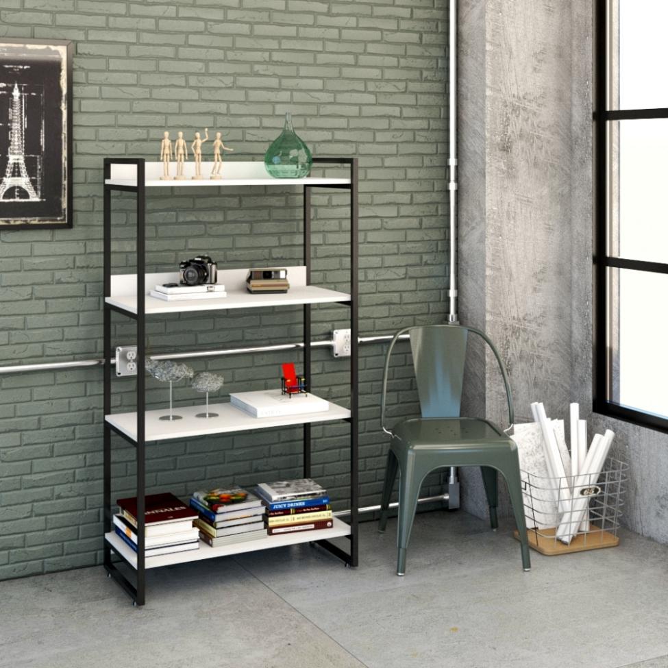 Estante Kuadra II Branca 80 cm