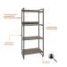 Estante Kuadra II Marrom Escuro 60 cm
