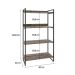 Estante Kuadra II Marrom Escuro 80 cm
