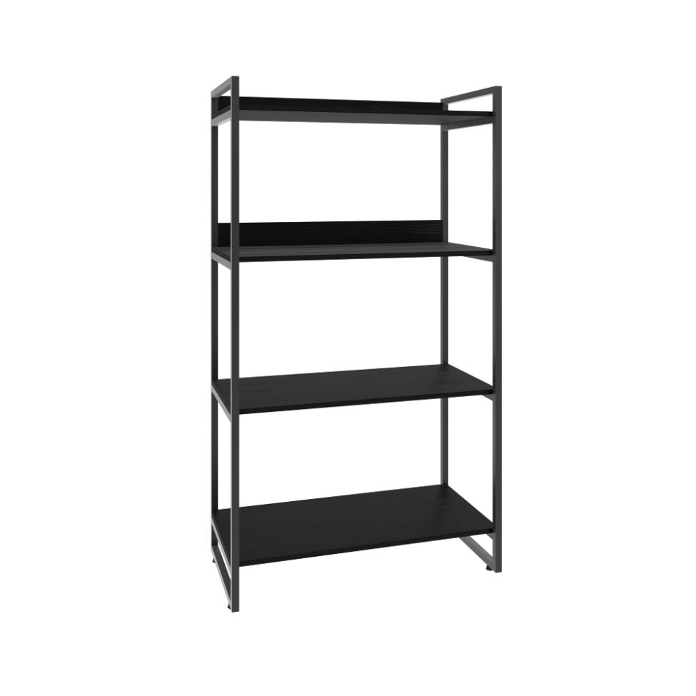 Estante Kuadra II Preta 80 cm