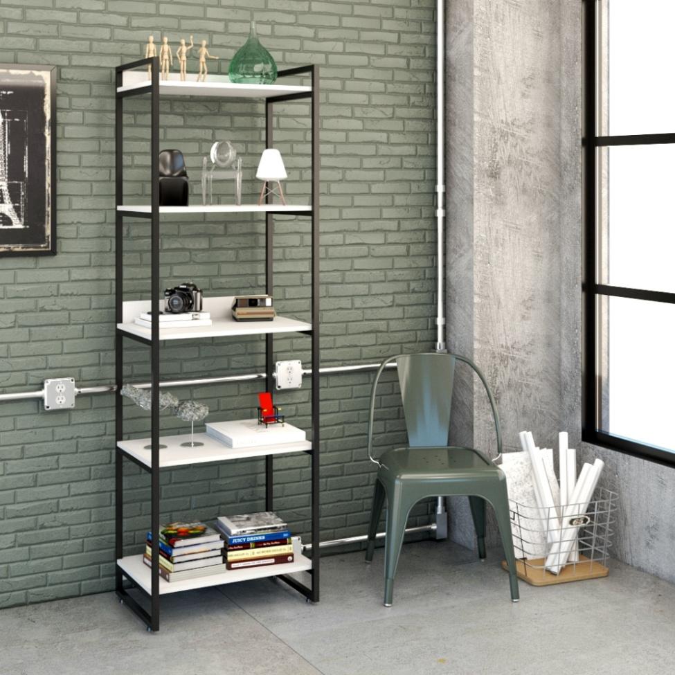 Estante Kuadra III Branca 60 cm