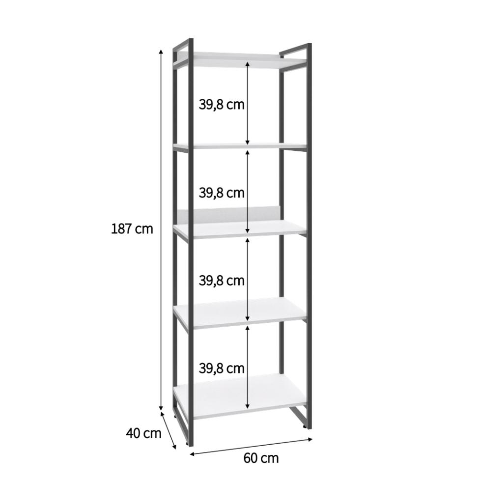 Estante Kuadra III Branca 60 cm