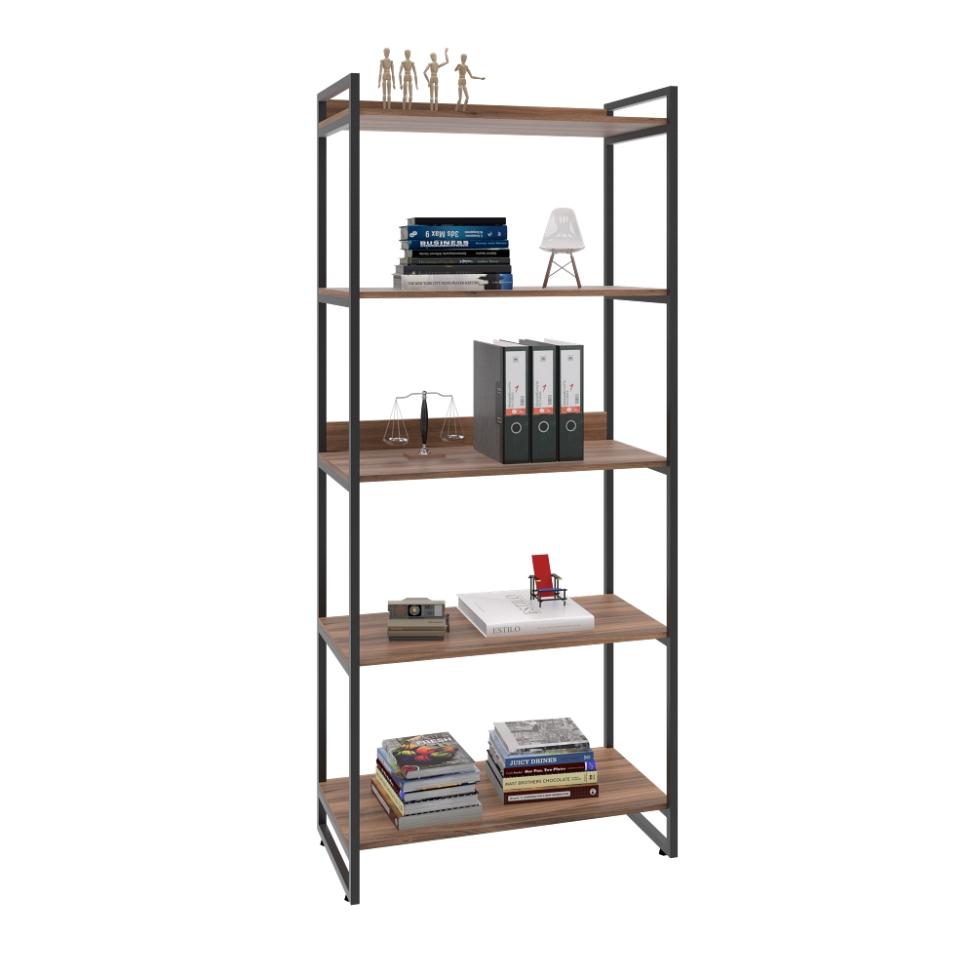 Estante Kuadra III Nogal 80 cm