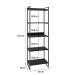 Estante Kuadra III Preta 60 cm