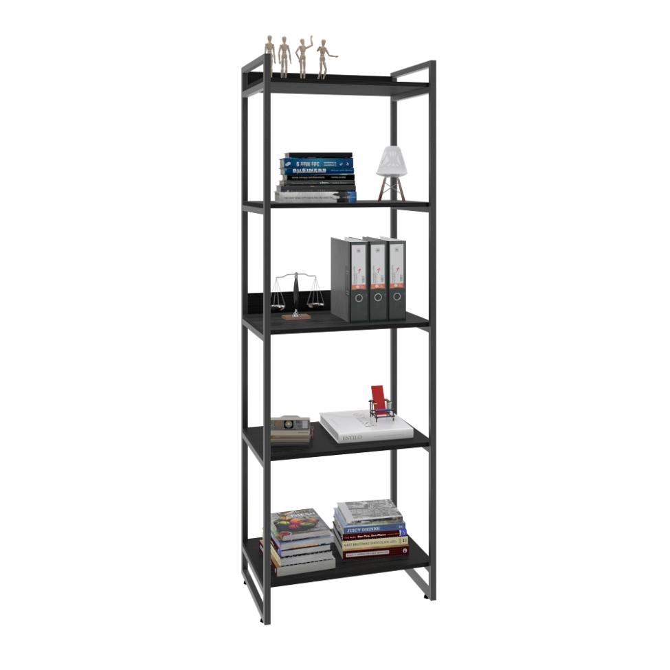 Estante Kuadra III Preta 60 cm