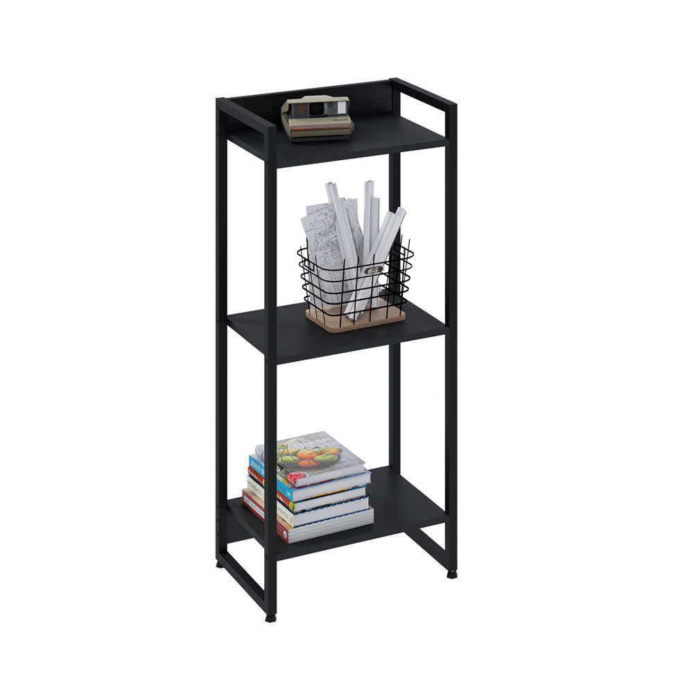 Estante Studio Ônix e Preta 104 cm