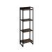 Estante Studio Carvalho Dark e Preta 146 cm