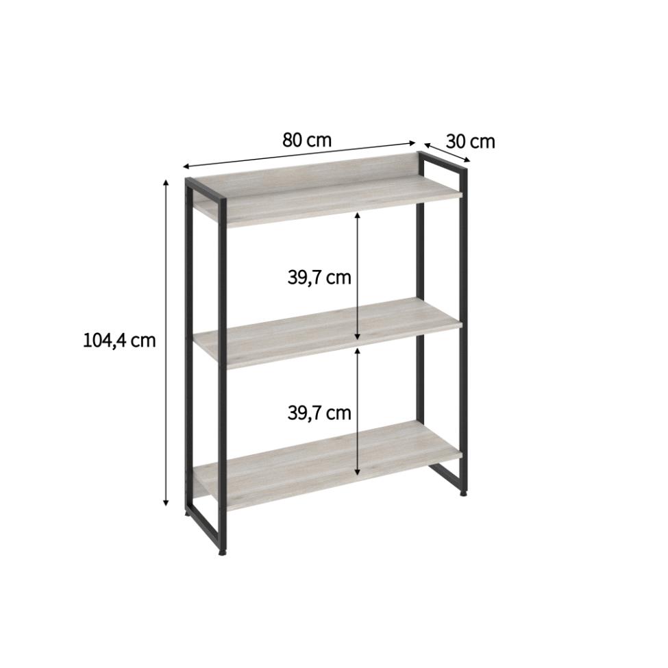 Estante Studio I Bege 80 cm
