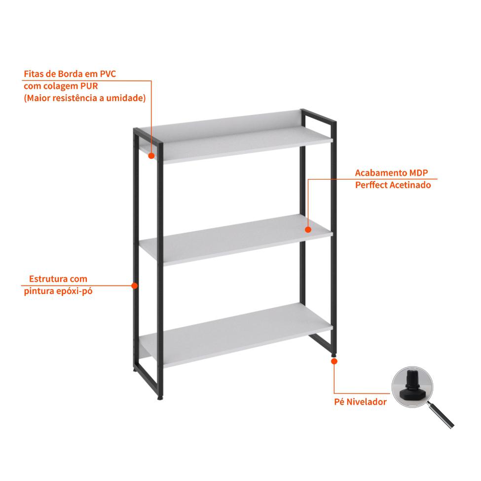 Estante Studio I Branca 80 cm