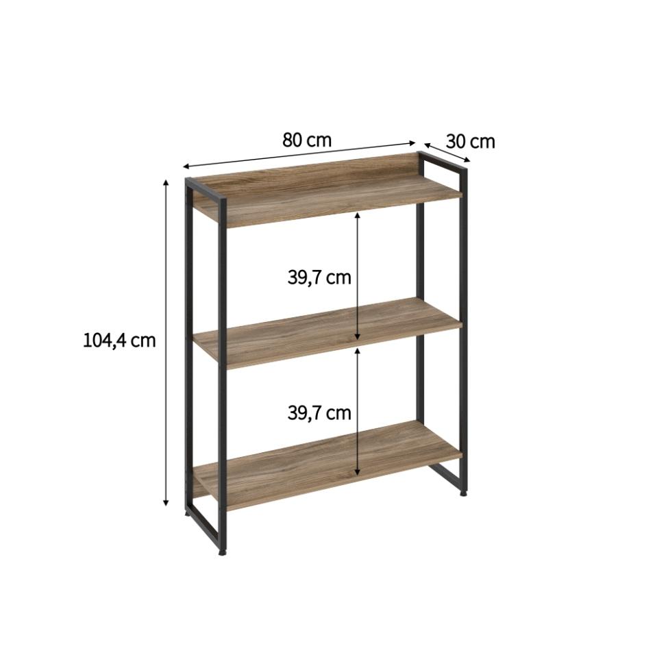 Estante Studio I Carvalho 80 cm