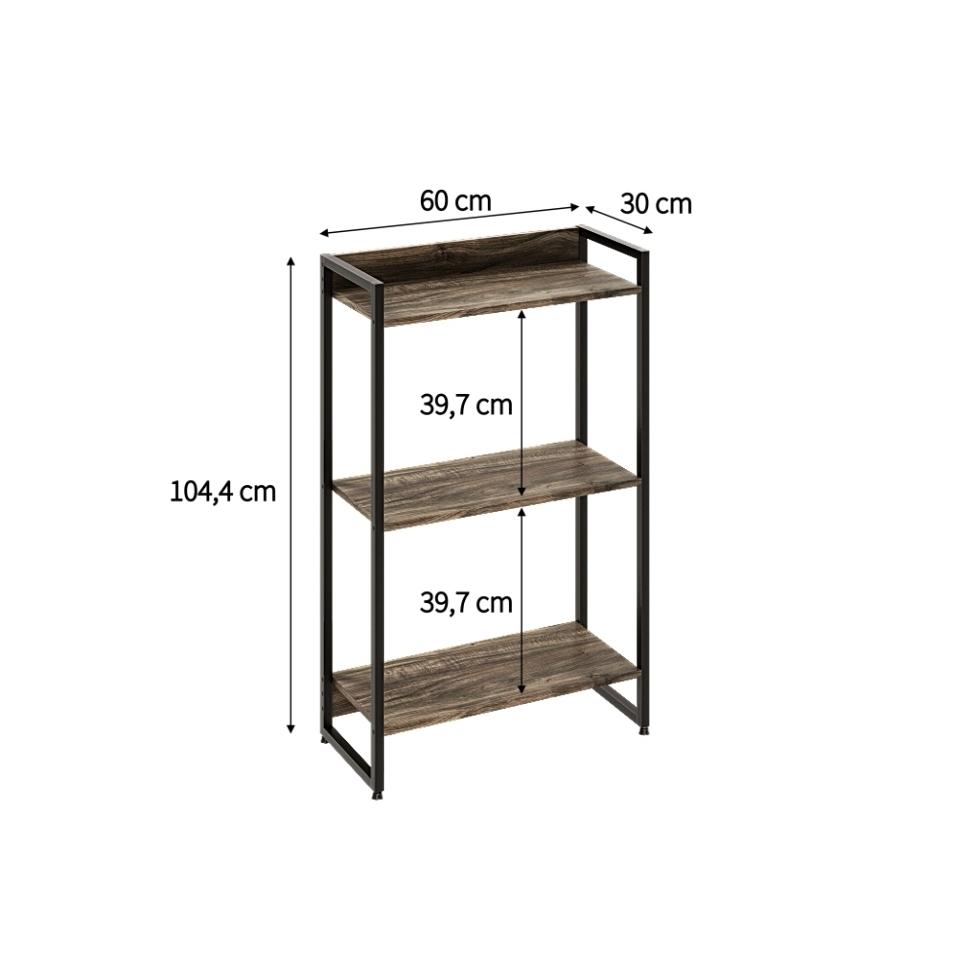 Estante Studio I Marrom Escuro 60 cm