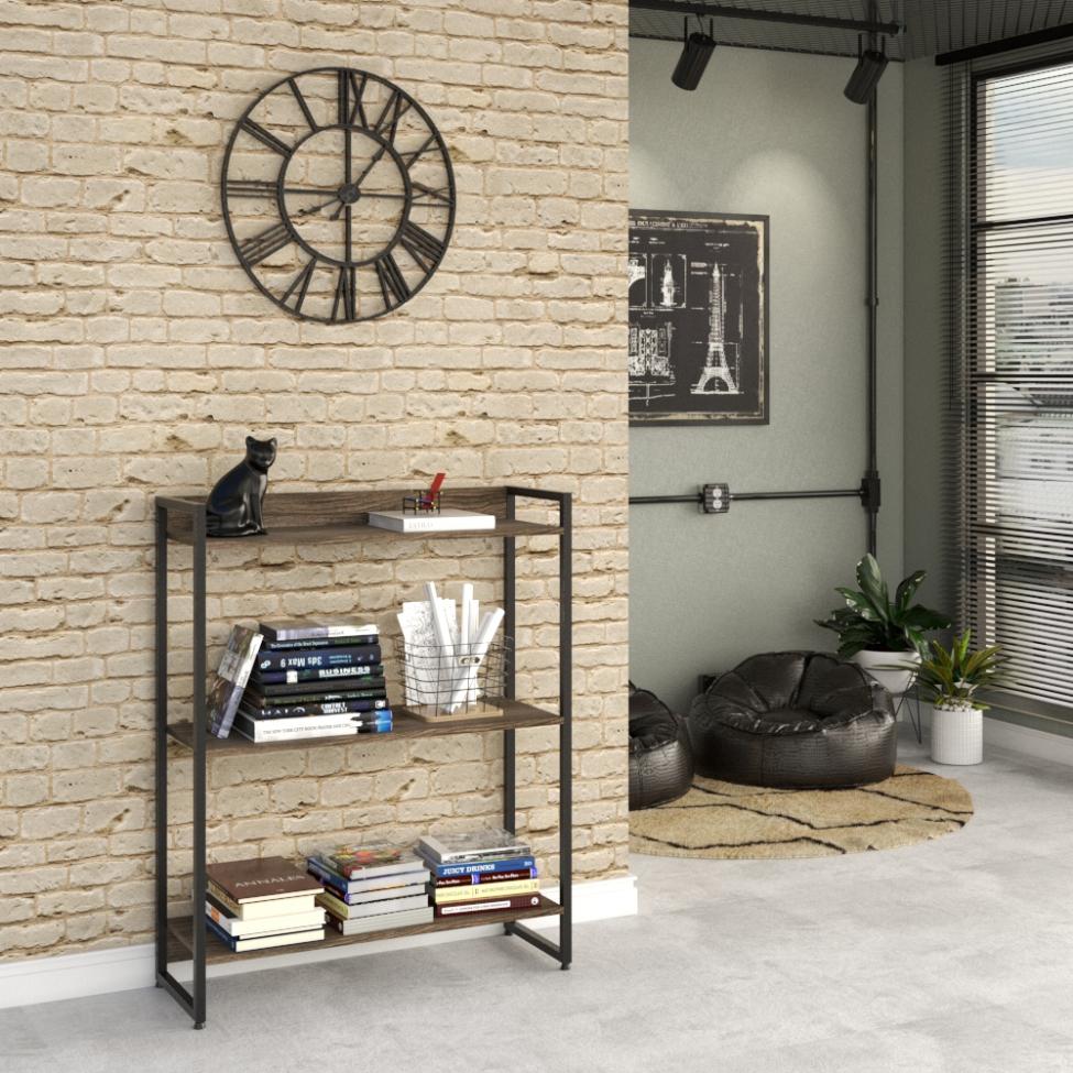 Estante Studio I Marrom Escuro 80 cm