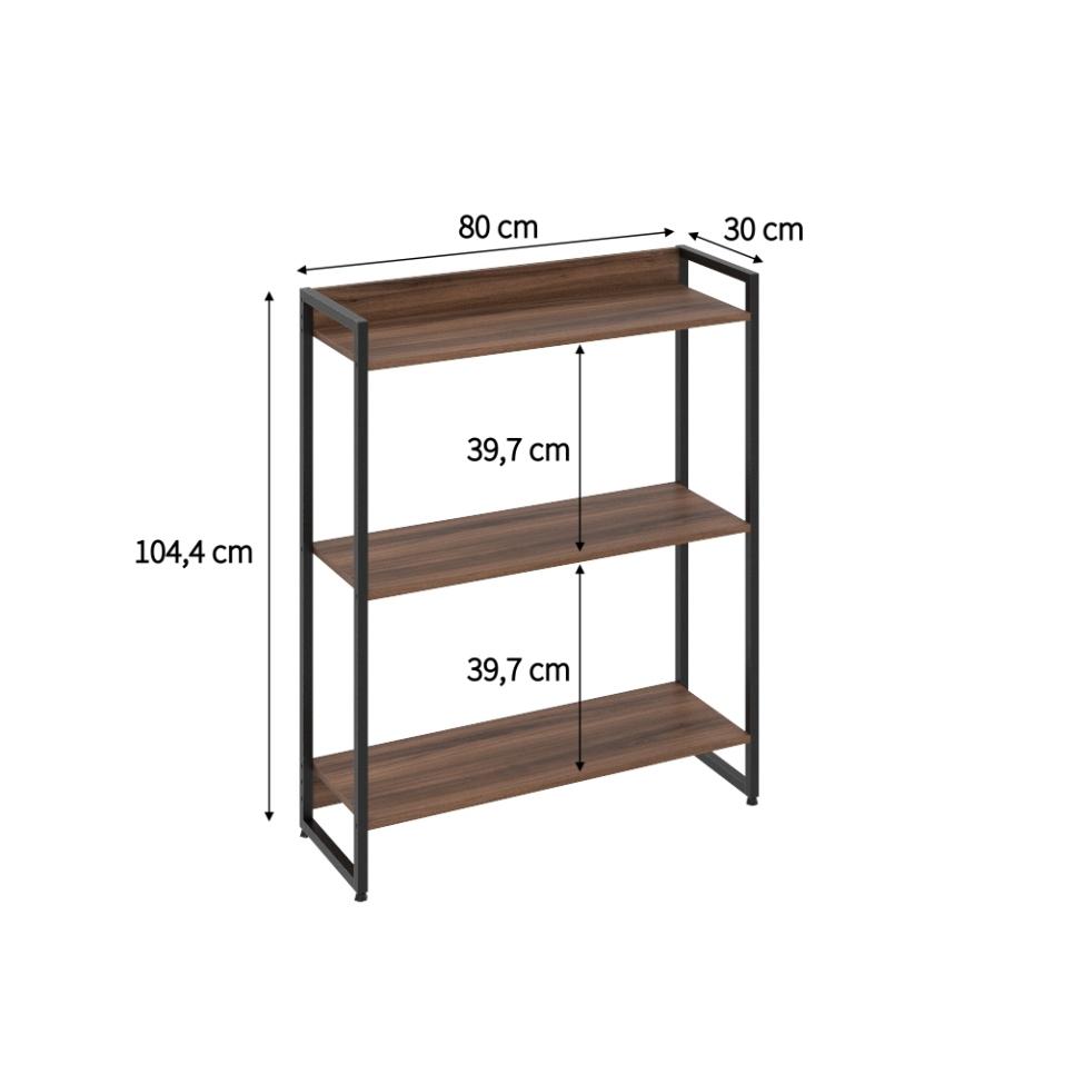 Estante Studio I Nogal 80 cm