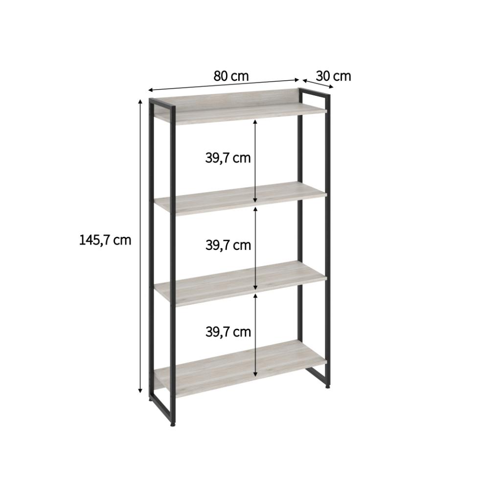 Estante Studio II Bege 80 cm
