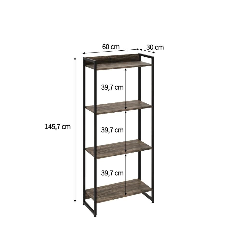 Estante Studio II Marrom Escuro 60 cm