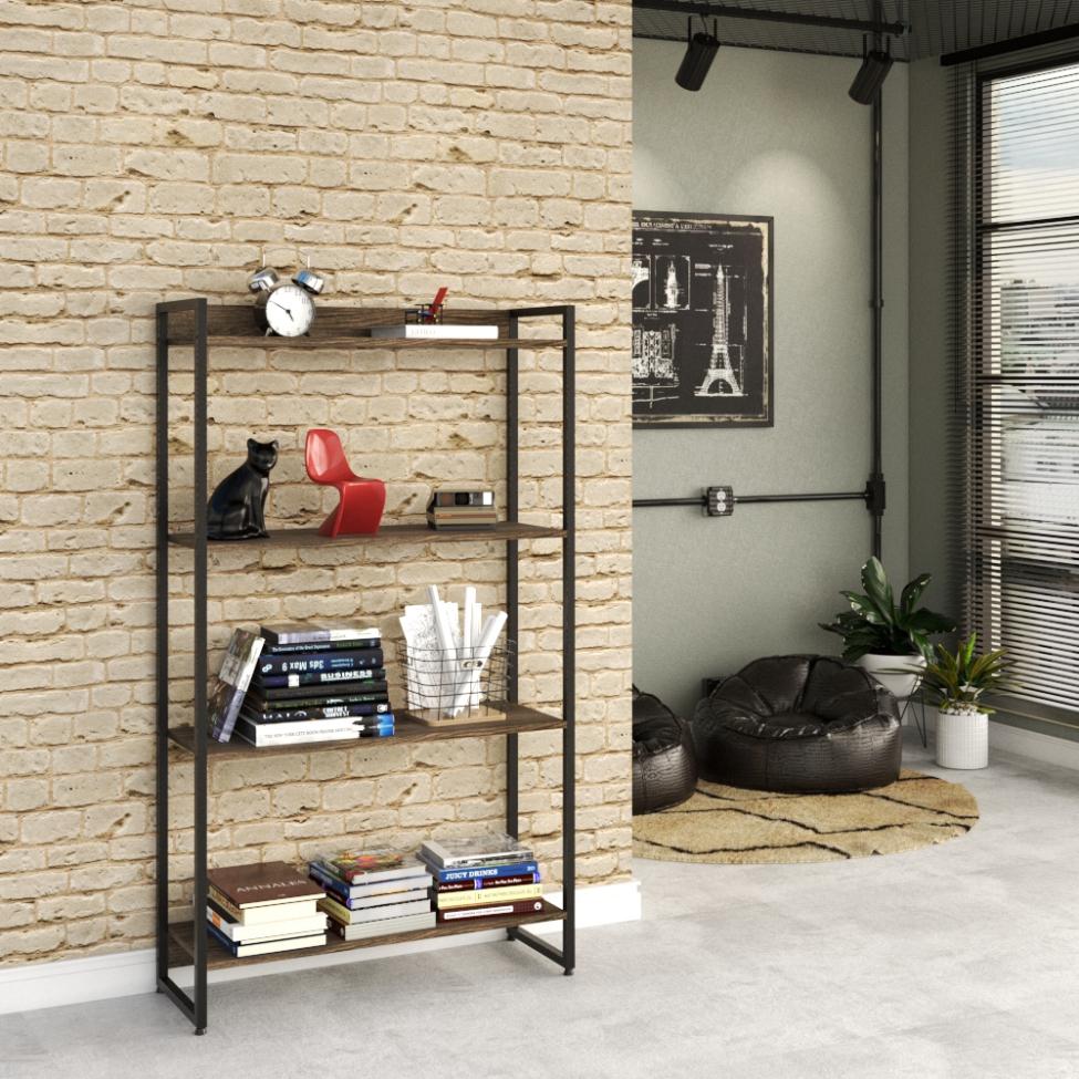 Estante Studio II Marrom Escuro 80 cm