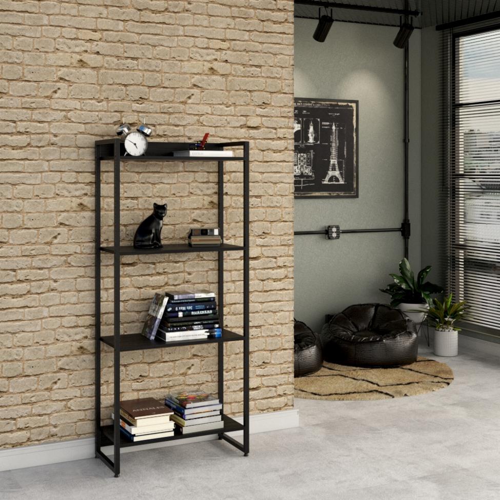Estante Studio II Preta 60 cm