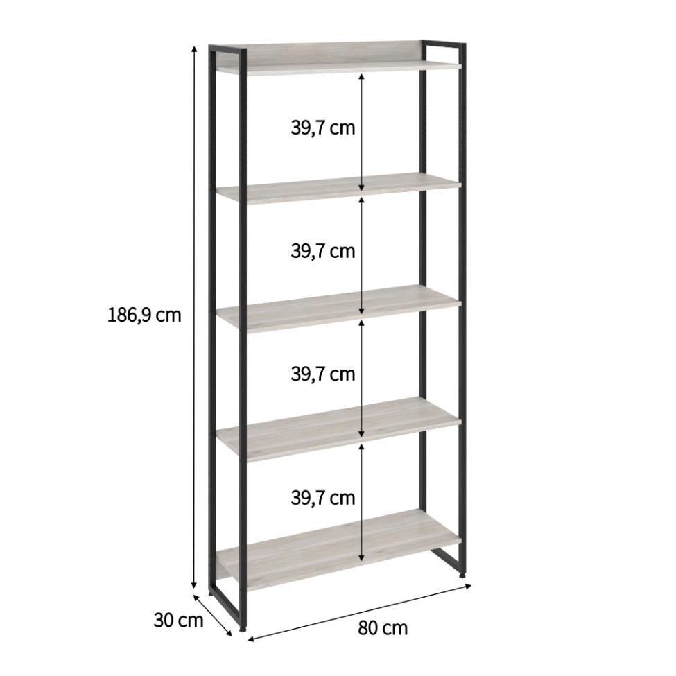 Estante Studio III Bege 80 cm