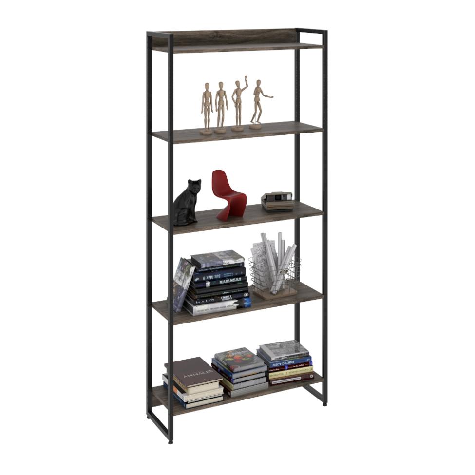 Estante Studio III Marrom Escuro 80 cm