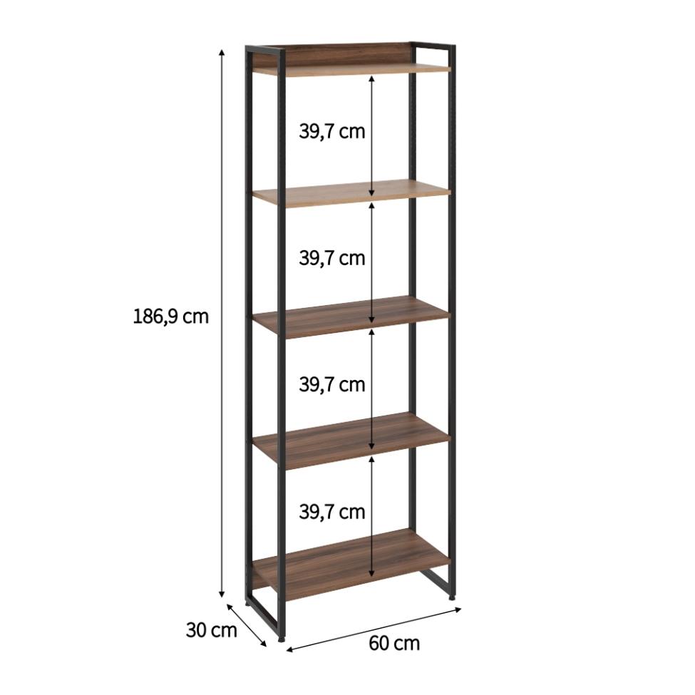 Estante Studio III Nogal 60 cm