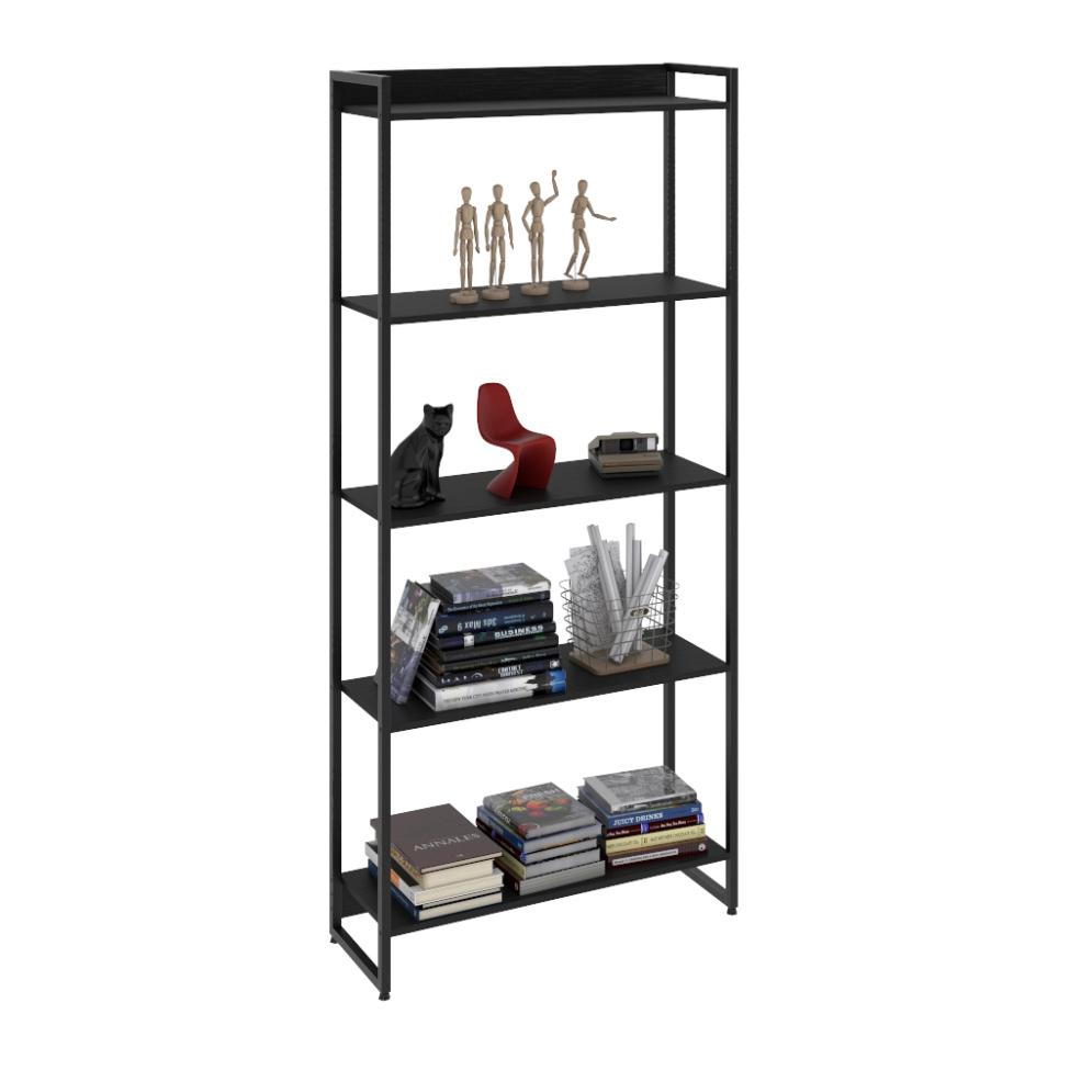 Estante Studio III Preta 80 cm