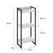 Estante Studio Snow e Preta 104 cm