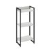 Estante Studio Snow e Preta 104 cm