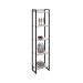 Estante Studio Snow e Preta 187 cm