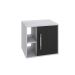 Gabinete de Banheiro Soft 1 PT Branco Chess e Ônix 50 cm