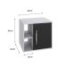 Gabinete de Banheiro Soft 1 PT Branco Chess e Ônix 50 cm