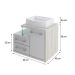 Gabinete de Banheiro com Cuba Aria 41 Wood 1 PT 2 GV Branco e Snow