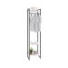 Guarda-Roupa Closet Studio Branco e Preto 45 cm